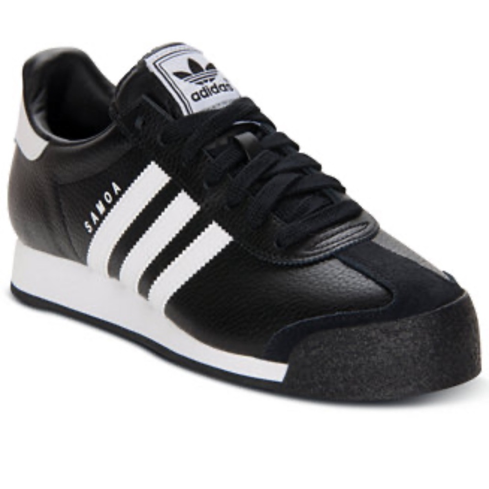 Adidas Samoa Black Leather Sneakers size 5